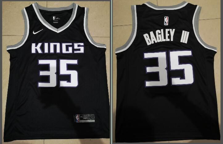 Men Sacramento Kings #35 Bagley iii Black Game Nike NBA Jerseys